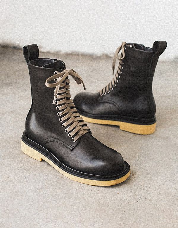 Höst Vinter Lace Up Dr Martin Boots